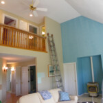 Home interior being painted